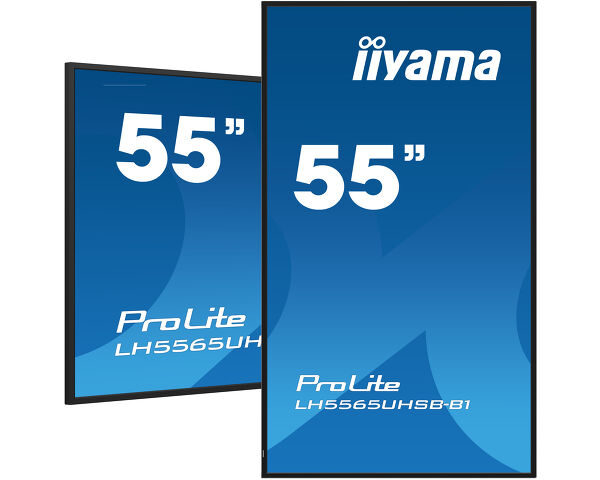 ProLite LH5565UHSB-B1 - 55" Vivid-Bright Display with 4K resolution and 800cd/m² panels for illuminating communication